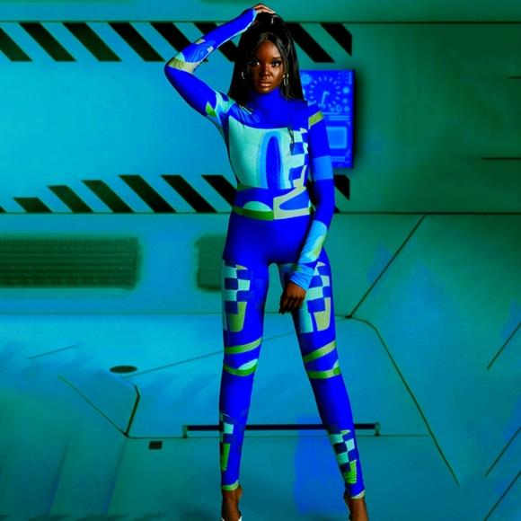 Multi Color Jumpsuit - Picture 1 of 3